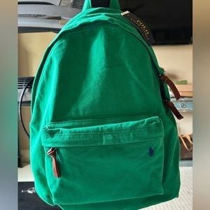 Polo Ralph Lauren canvas backpack Green …brand new